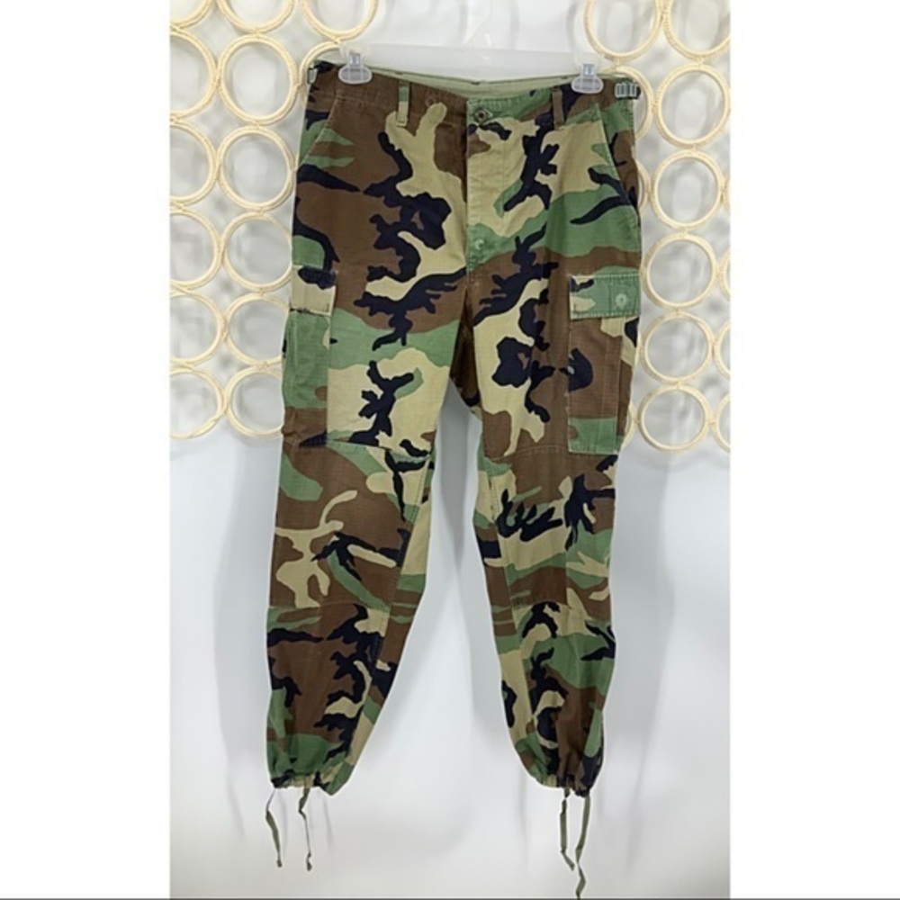 Authentic camo military jogger style pants